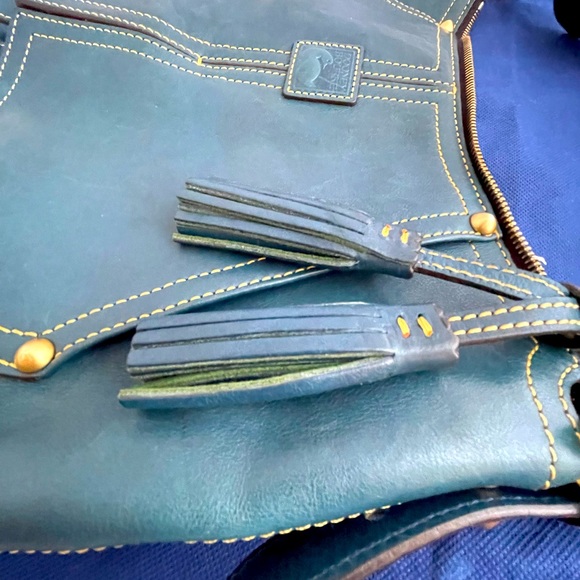 Dooney & Bourke Teal Handbag - Picture 8 of 9